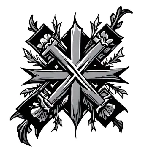 Nordic Cross tattoo design idea