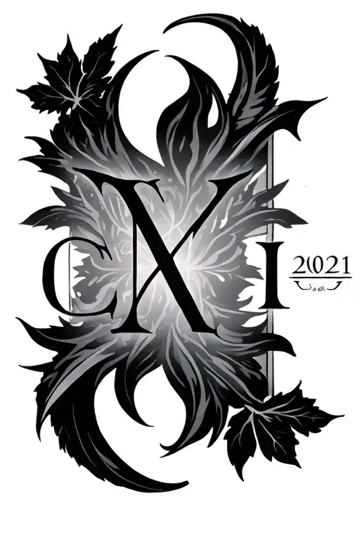 November 16 2021 Roman numerals tattoo design idea