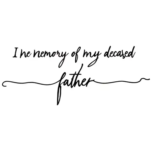 in memory of my deceased father tattoo design idea
