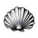 Scallop Shell tattoo design idea