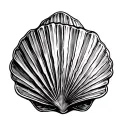 Scallop Shell tattoo design idea