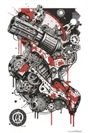 Colt Peacemaker tattoo design idea