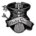 A tattoo design that includes the following. Bdsm collar, spanking paddle and the words baby girl tattoo design idea