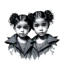 Matching Siblings tattoo design idea