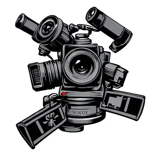 Film maker tattoo design idea