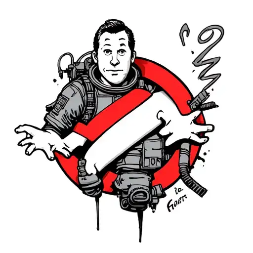 ghostbusters peter venkman tattoo design idea