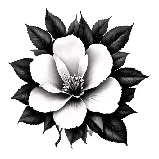 dogwood blossom tattoo design idea