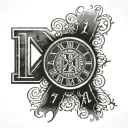 1971 Roman Numerals tattoo design idea