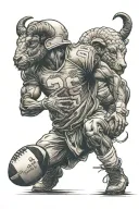 camren, Aries, football, hardworking   tattoo design idea