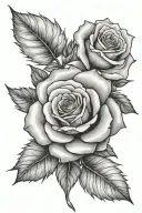 rose grew from concrete tattoo design idea