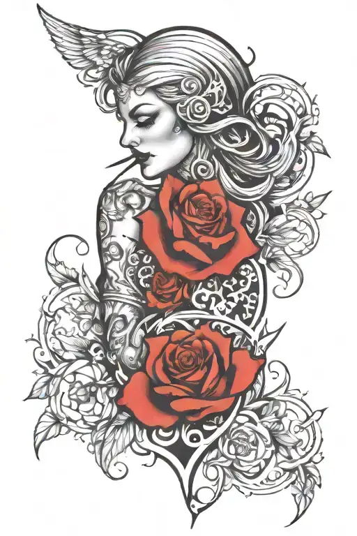 pain hurt love, art inspired tattoo design inspired tattoo design idea
