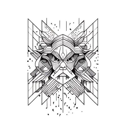 calm during the storm tattoo design idea
