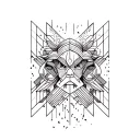 calm during the storm tattoo design idea