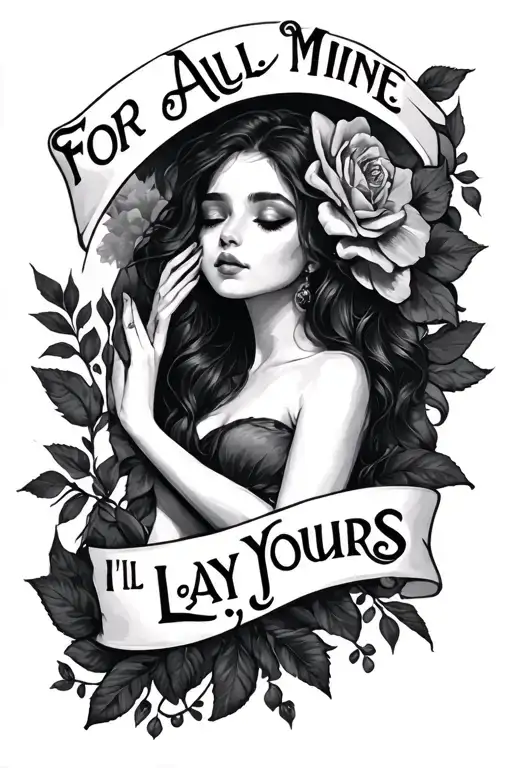 For All Mine I'll Lay Yours tattoo design idea