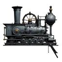 Steam Engine tattoo design idea