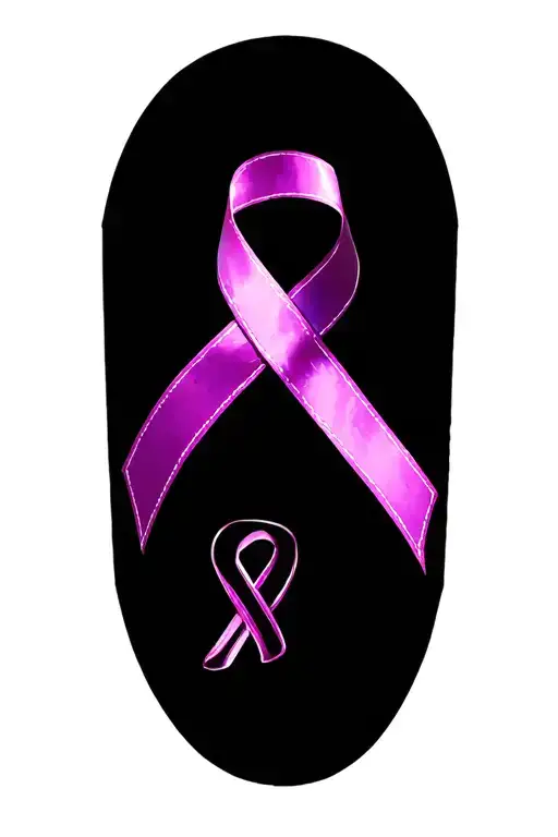 Ribbon for domestic violence survivor tattoo design idea