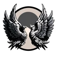 wings, supra, shadowing tattoo design idea