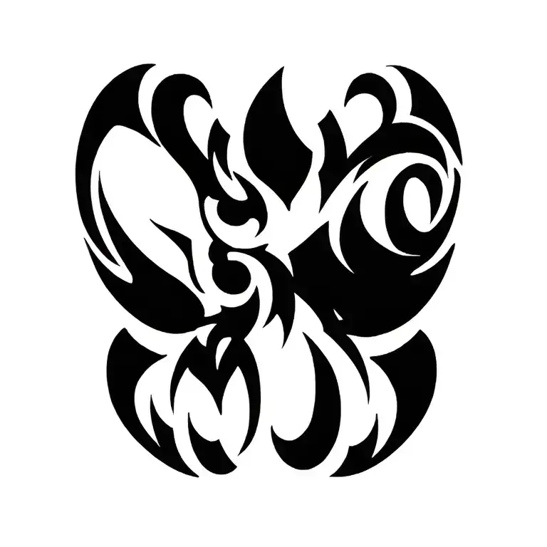 Heavy tribal on top of my feet tattoo design idea