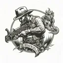 arthur morgan grave tattoo design idea