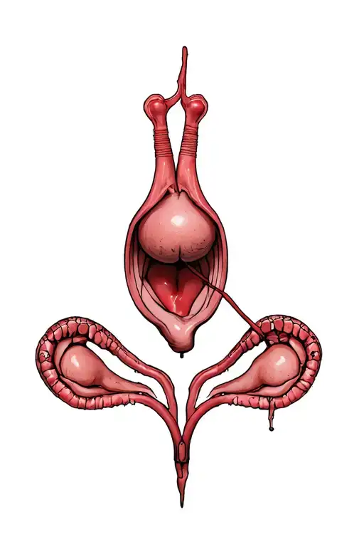 BBC slut ovaries tattoo design idea