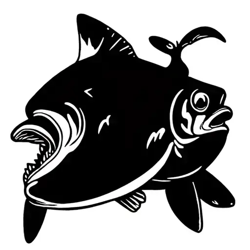 cutthroat trout jumping tattoo design idea