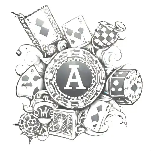Lifes A Gamble tattoo design idea