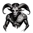 satyr tattoo design idea