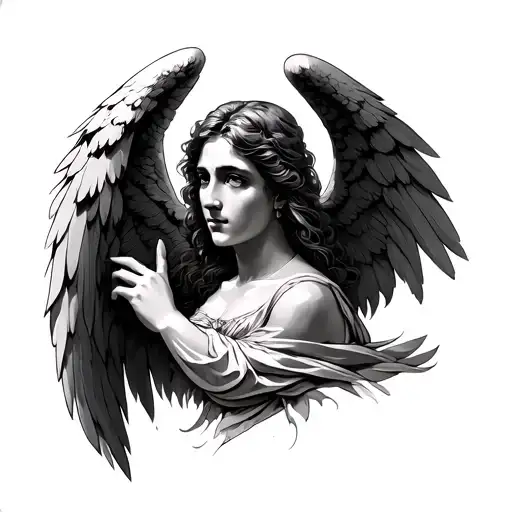 Angel San Miguel Arcangel tattoo design idea
