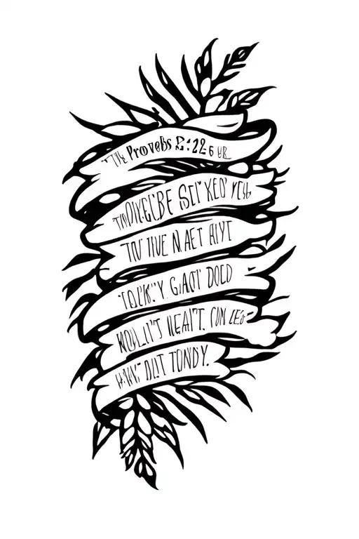 proverbs 31:26 tattoo design idea