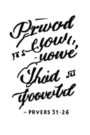 proverbs 31:26 tattoo design idea