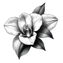Cattleya tattoo design idea