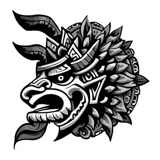 tlaloc tattoo design idea