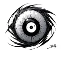 999 Sharingan Uchiha Sasuke engaged tattoo design idea