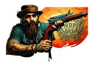 Omerta Jerry with closed tattoo design idea