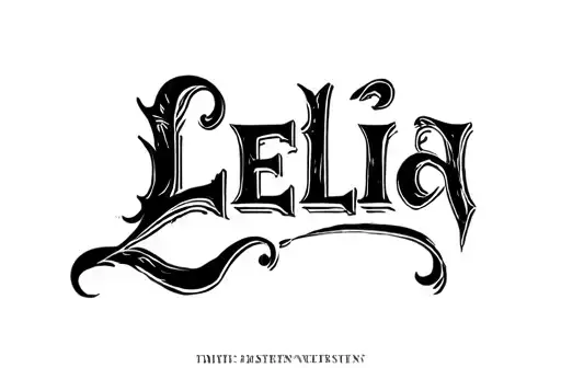 "Lelia" tattoo design idea