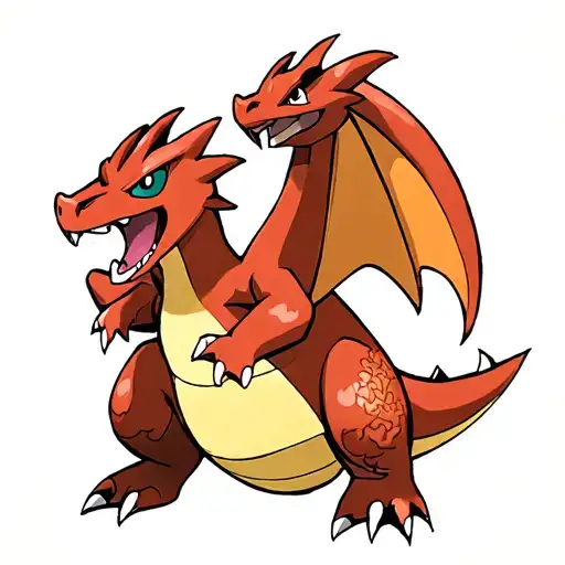 Charizard Pokemon tattoo design idea