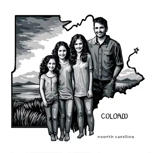 family, colorado, Tennessee, North Carolina tattoo design idea