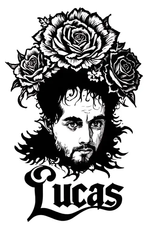My brother's name is Lucas tattoo design idea