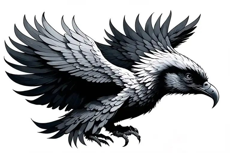Garuda bird tattoo design idea