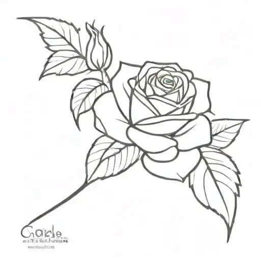 Colombia and roses  tattoo design idea