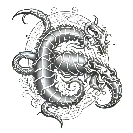 Scorpio Taurus tattoo design idea