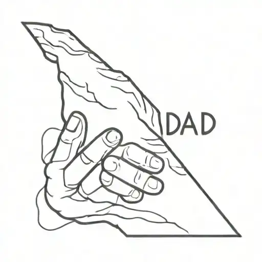 dad memorial tattoo design idea