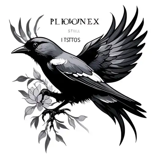 still i rise phoniex bird tattoo design featuring tattoo design idea