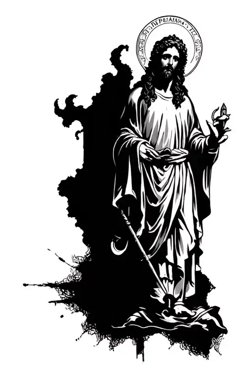 saint jude tattoo design idea