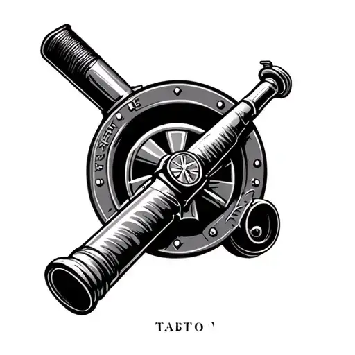 arsenal cannon  tattoo design idea