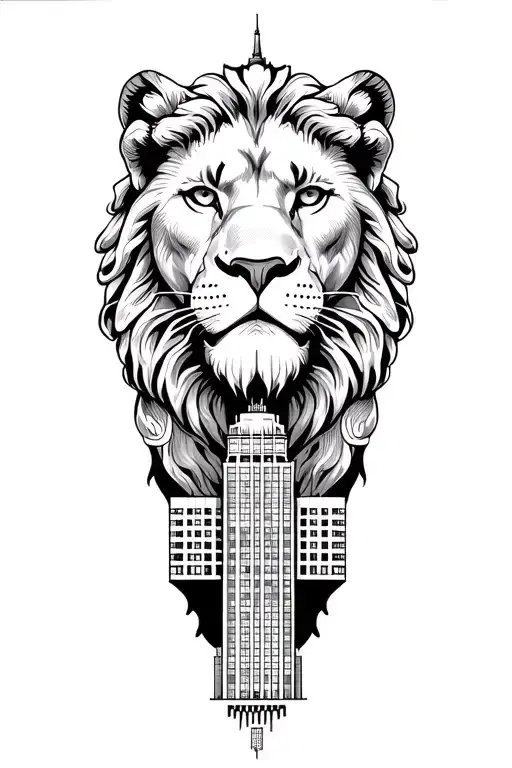 Chicago and symbols, including art Institute Lions, the bean Willis Tower, navy pier, etc. tattoo design idea