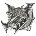 Moana manta ray tattoo design idea