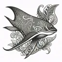 Moana manta ray tattoo design idea
