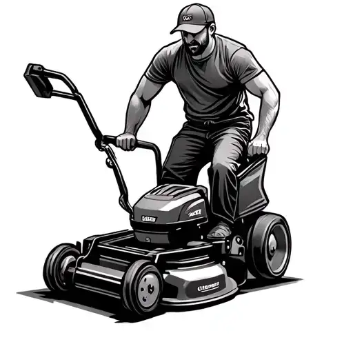 Lawnmower tattoo design idea