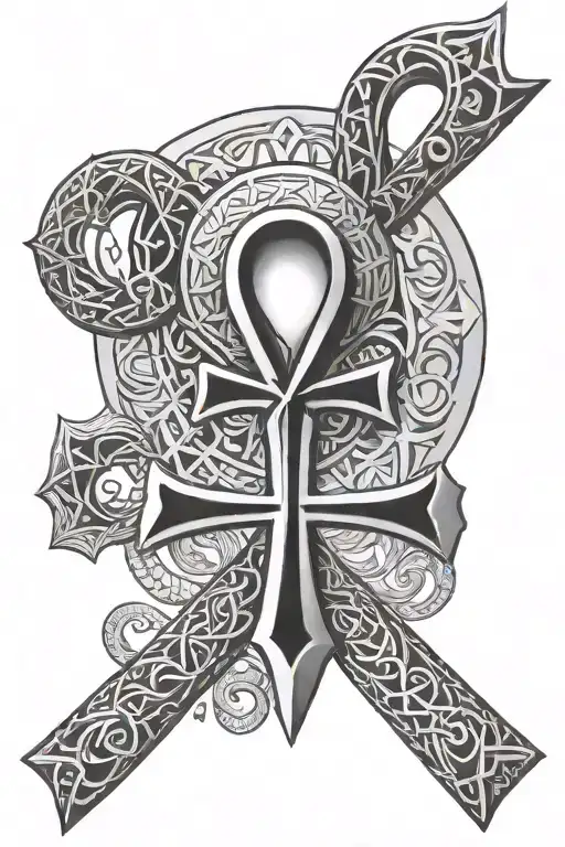 Ankh Symbol tattoo design idea